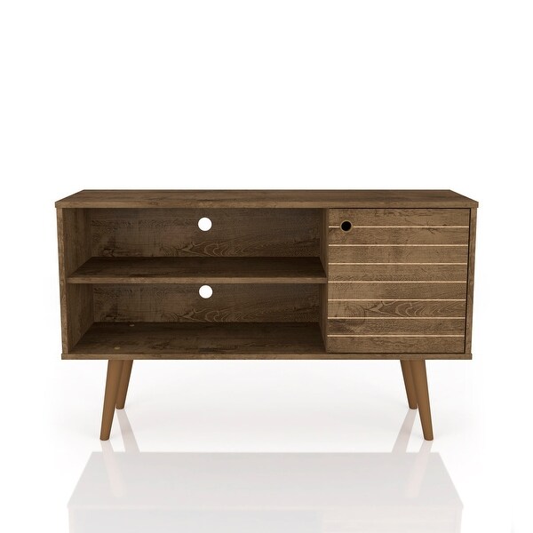 Mid Century Modern Liberty 42 In. 2 Shelf TV Stand. Opens flyout.