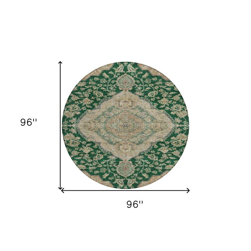 HomeRoots Oriental Traditional Rectangle Outdoor Rug