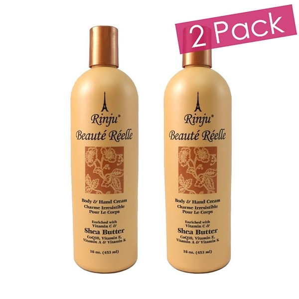 Rinju 2-Pack Beaute Reelle Body And Hand Lotion, 16 Ounces - Orange - N/A
