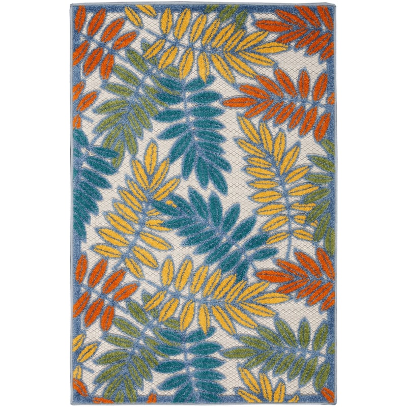 Nourison Alice Indoor/Outdoor Floral Area Rug - 2'8" x 4' - Ivory/Multicolor