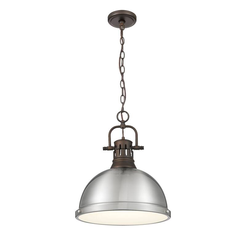 Golden Lighting 3602-L RBZ Duncan 14" Wide Pendant