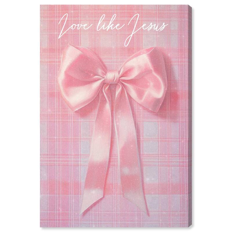Love Like Jesus Bow Canvas by Art Remedy, Gallery Wrapped - 36" x 54"