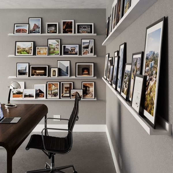 White wall ledge top