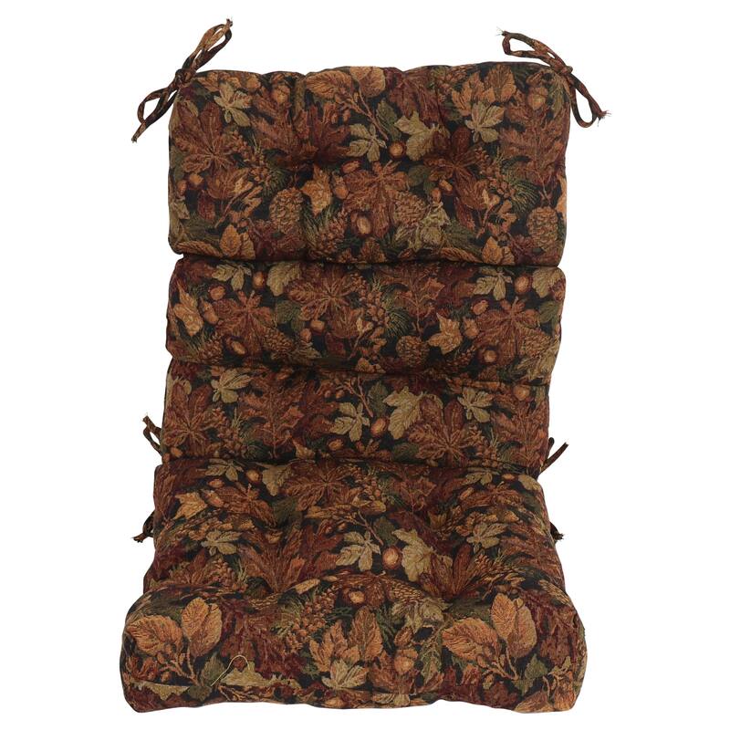 Tapestry Tufted Seat/Back Chair Cushion (Multiple Sizes)