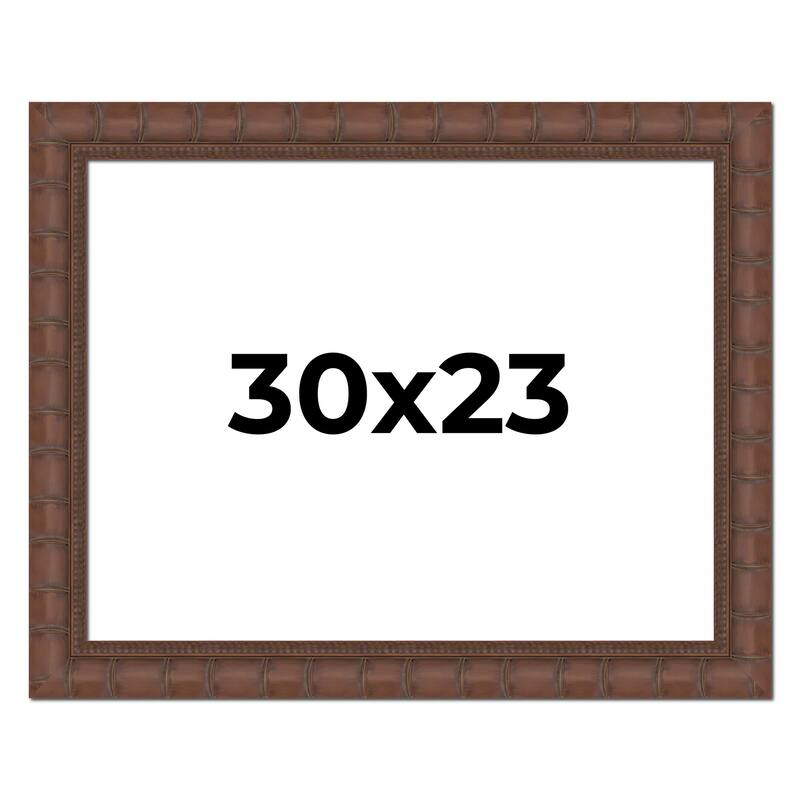 30x23 Frame Pewter Solid Wood Picture Frame Width 1.625 Inches | Interior Frame Depth 0.6875 Inches