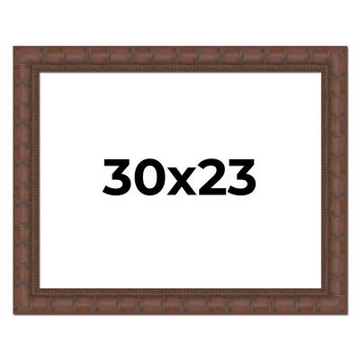 30x23 Frame Pewter Solid Wood Picture Frame Width 1.625 Inches | Interior Frame Depth 0.6875 Inches