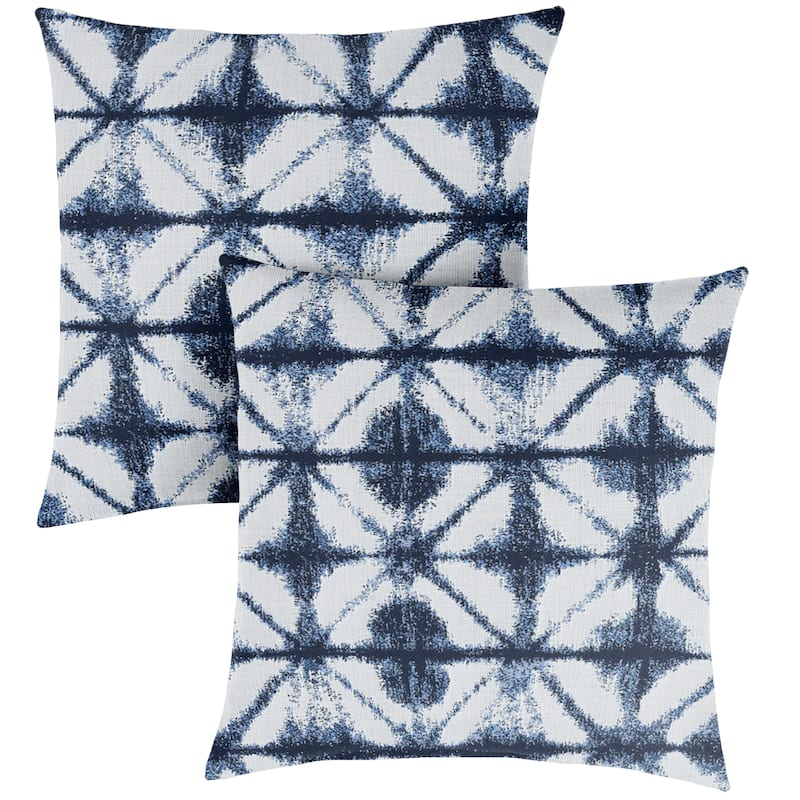 Sorra Home Sunbrella Outdoor Knife Edge Pillow Set of 2 - 20 in H x 20 in W x 6 in D