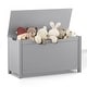 preview thumbnail 30 of 29, Wooden Toy Box Kids Storage Chest Bench W/ Safety Hinged Lid
