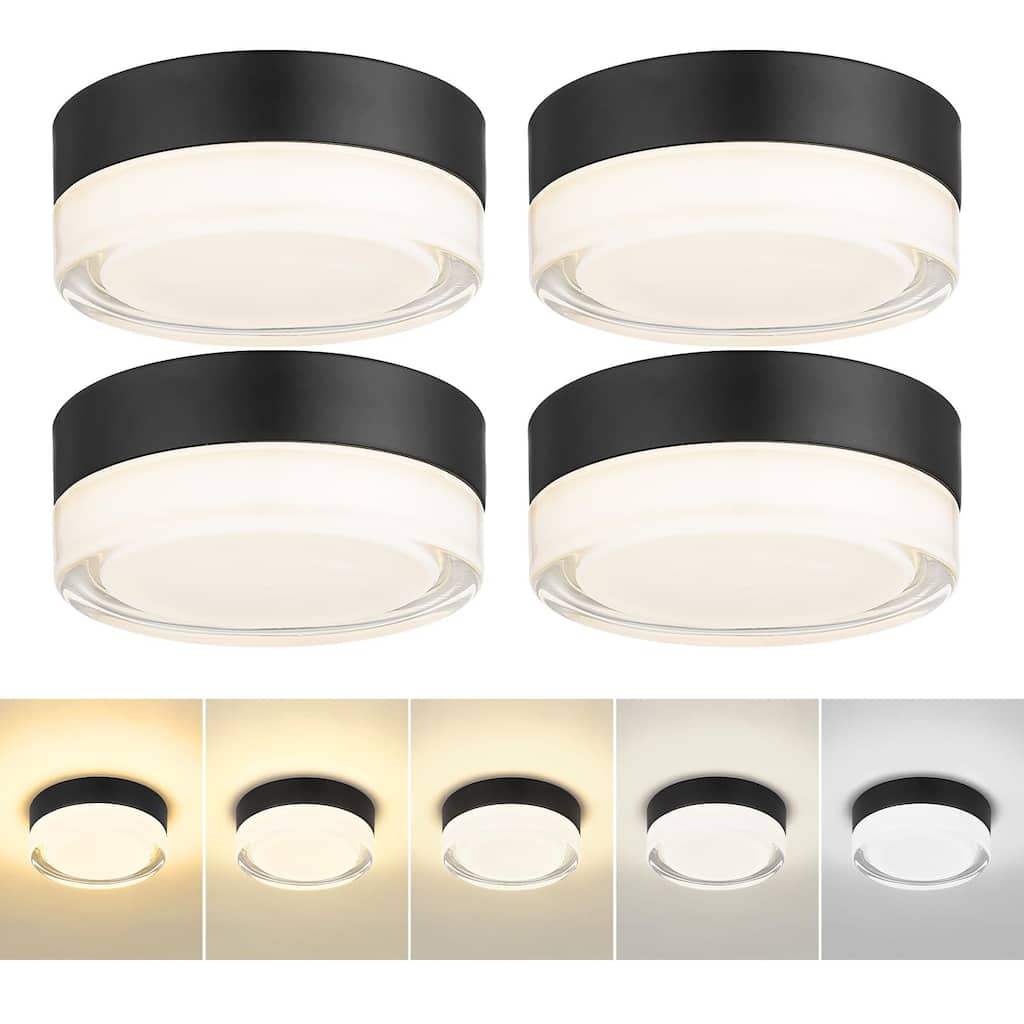6 Inch LED Flush Mount Ceiling Lights, 4 Packs