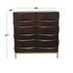 preview thumbnail 7 of 39, Contemporary Dark Brown Geometric Designed Wood Cabinet and Dresser Collection