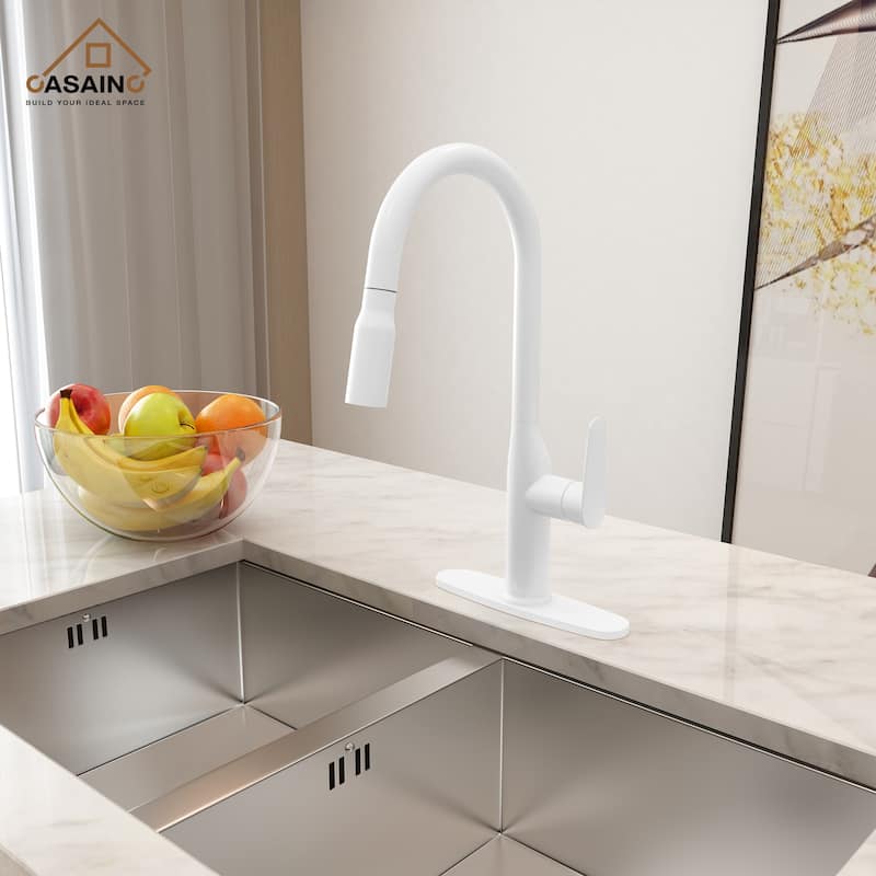 Single Handle Pull-Down Sprayer Kitchen Faucet