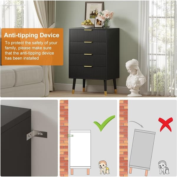 4 Drawer Dresser Tall White Dresser with Gold Metal Handles Small Dresser Storage Chest Cabinet - Bed Bath & Beyond - 42429720 4 Drawer Dresser Tall White Dresser with Gold Metal Handles Small Dresser Storage Chest Cabinet - Bed Bath & Beyond - 42429720
