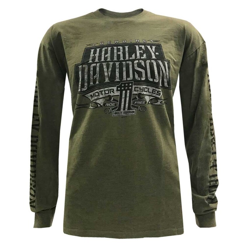 Shop Harley Davidson Men S Distressed Highmark Long Sleeve Shirt