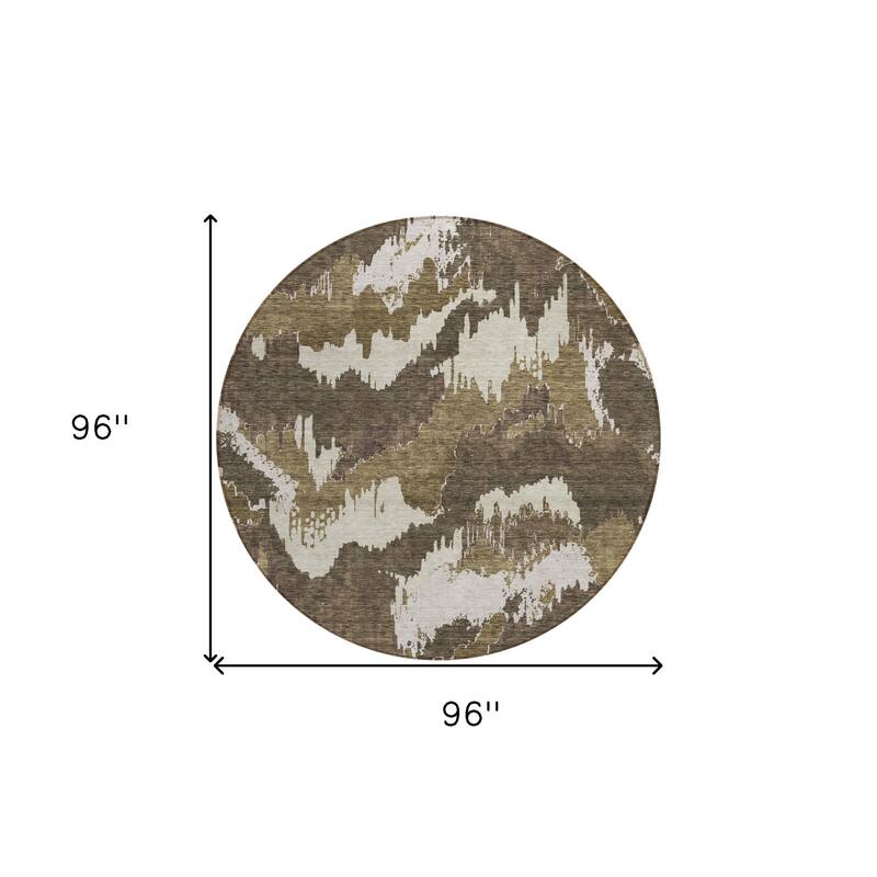 HomeRoots Abstract Transitional Rectangle Outdoor Rug