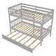 preview thumbnail 5 of 7, Twin Over Twin Bunk Beds with Trundle