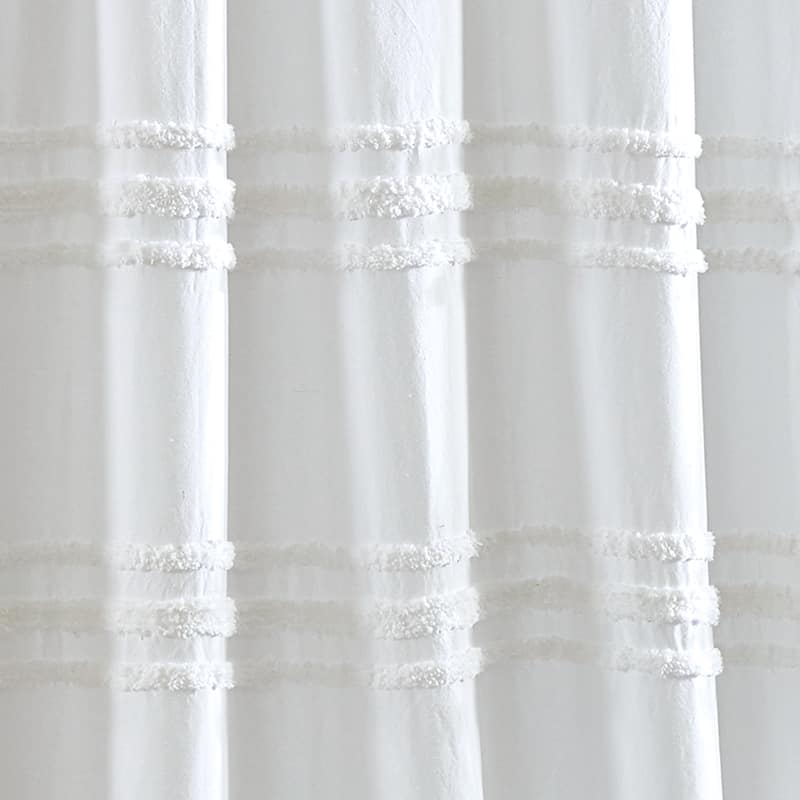 DKNY Chenille Stripe Shower Curtain