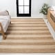 preview thumbnail 15 of 19, JONATHAN Y Jayden Rustic Farmhouse Woven Jute Stripe Area Rug Natural/Bleach - 2 X 10