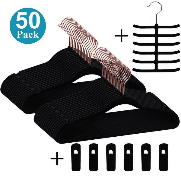 slide 1 of 55, Velvet Hangers Suit/Shirt Heavy Duty 30/50/100 Pack