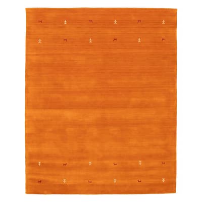 Kashkuli Gabbeh Orange Rug 6'7" x 8'1" - 6'7 x 8'1