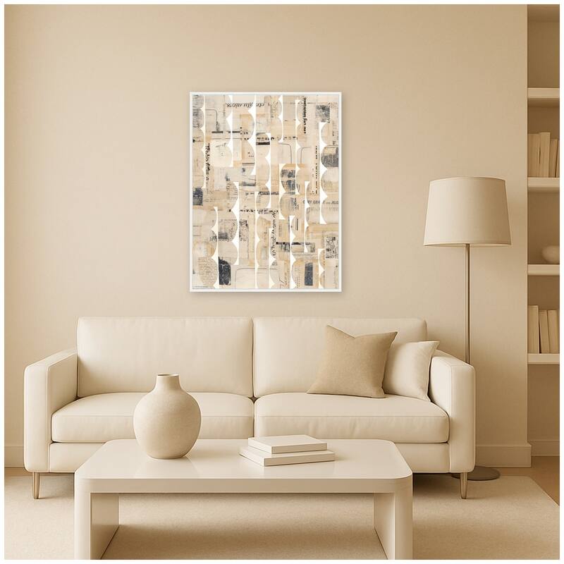 Kate and Laurel Revolved Half Moon FC by Felicia Dadak Framed Canvas Wall Art Print