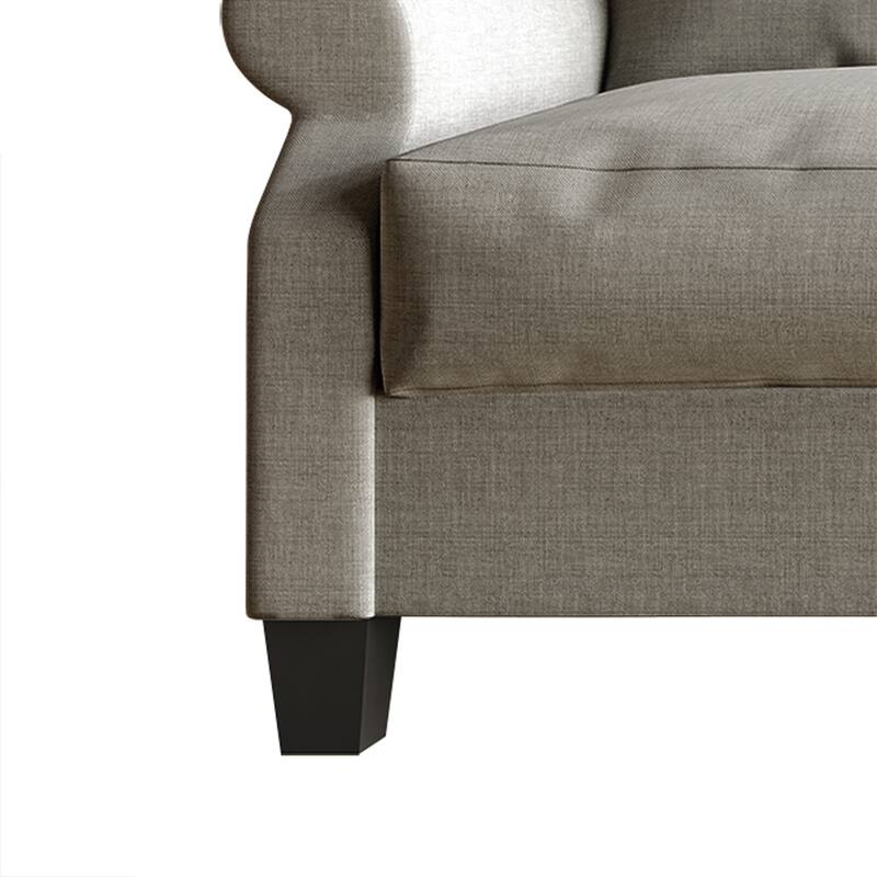 CraftPorch Classic Linen Upholstered Arm Chair