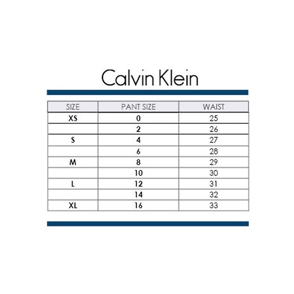 calvin klein jean sizes