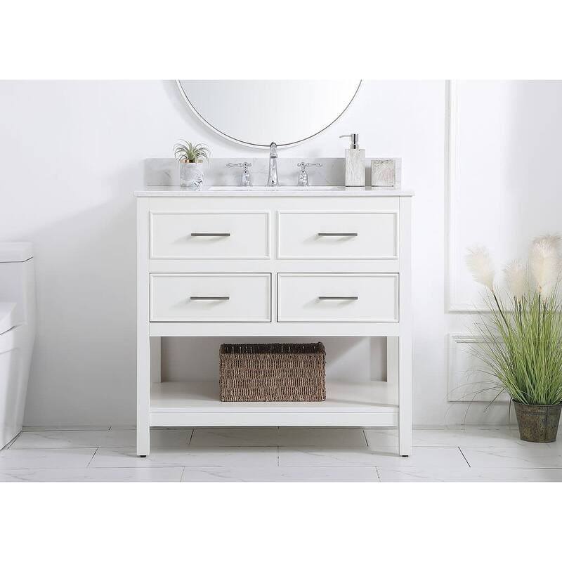 Elegant Lighting VF19036 Sinclaire 36" Free Standing Single Basin