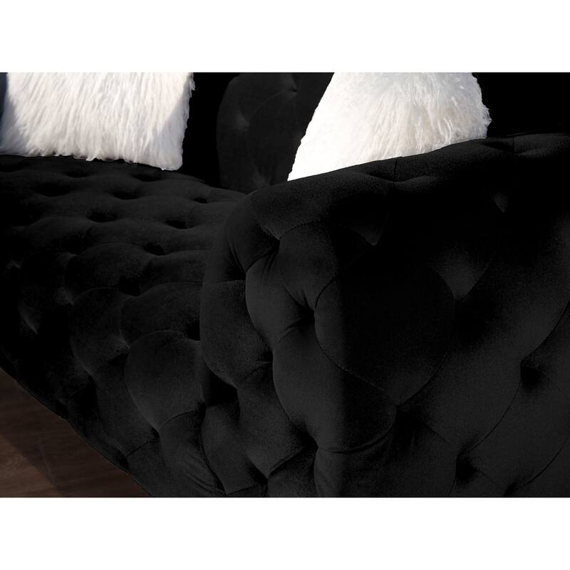 Elegant Velvet Living Room Sofa
