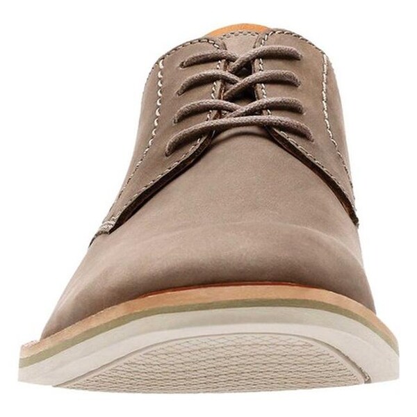 clarks atticus lace taupe nubuck