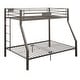 preview thumbnail 1 of 1, Bunk Bed (Queen/Queen) Metal Construction with Ladders and full-length guardrails