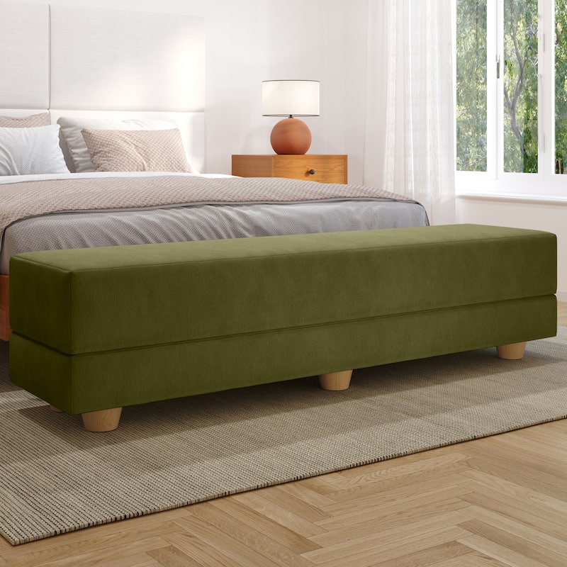 Jaxx Camden Convertible Bed Bench / Fold-Out Twin Guest Bed - Spring Green
