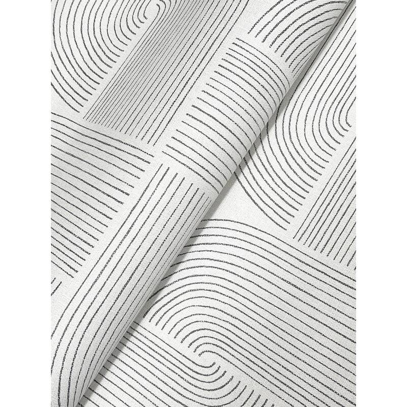 A-Street Prints Savoye Black Spiral Arches Wallpaper