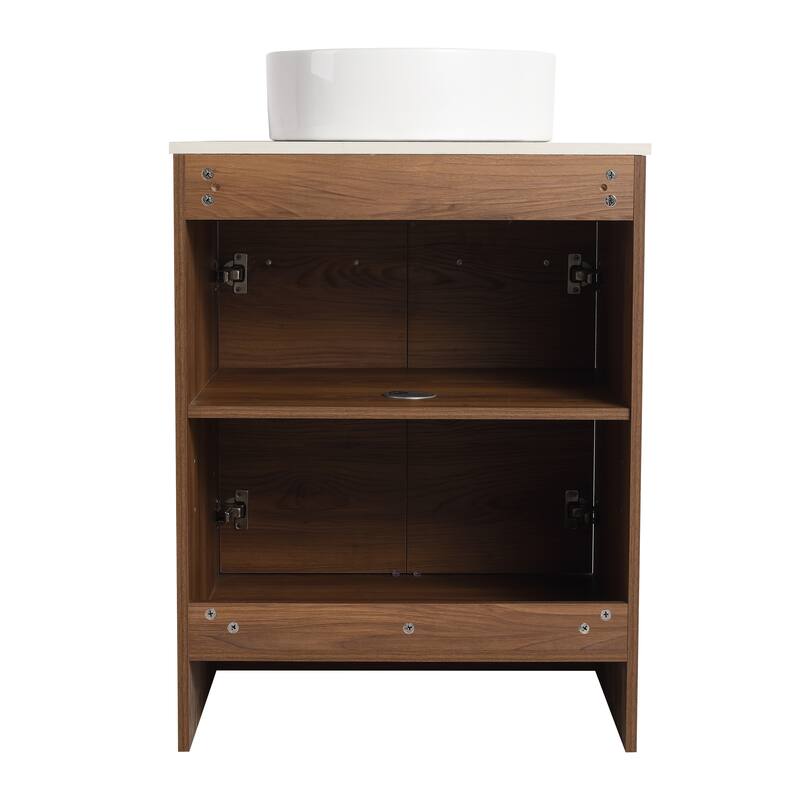 BNK 24/36/48/60 Inch Bathroom Vanity with Sink, Freestanding Bathroom Vanity with Soft Close Doors and Adjustable Shelf
