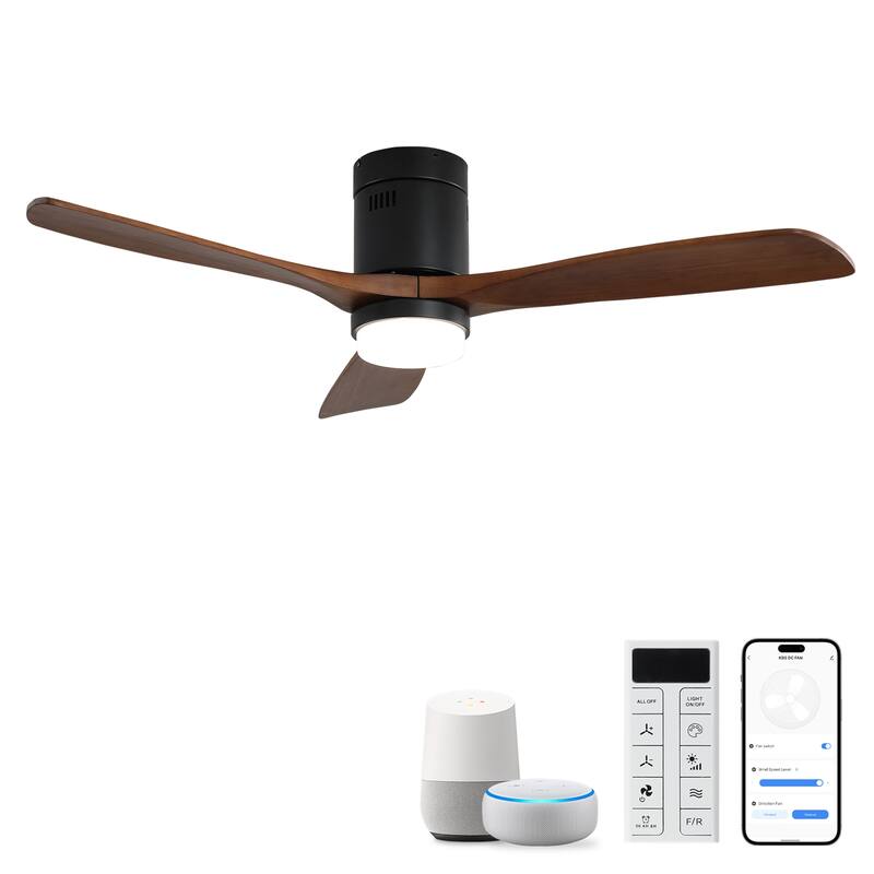 52 Inch Smart Ceiling Fan with Lights & Remote Control
