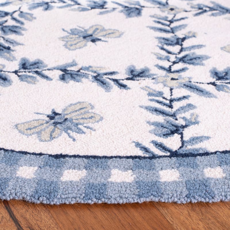 SAFAVIEH Handmade Chelsea Aubree French Country Trellis Wool Rug