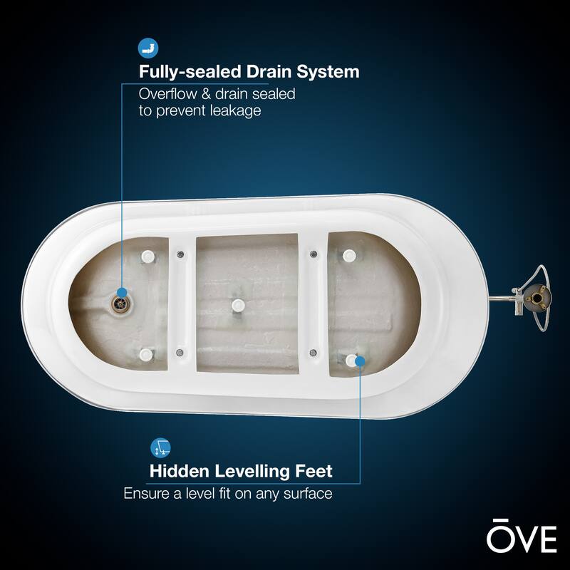 OVE Decors Skylar 70-inch Freestanding Bathtub