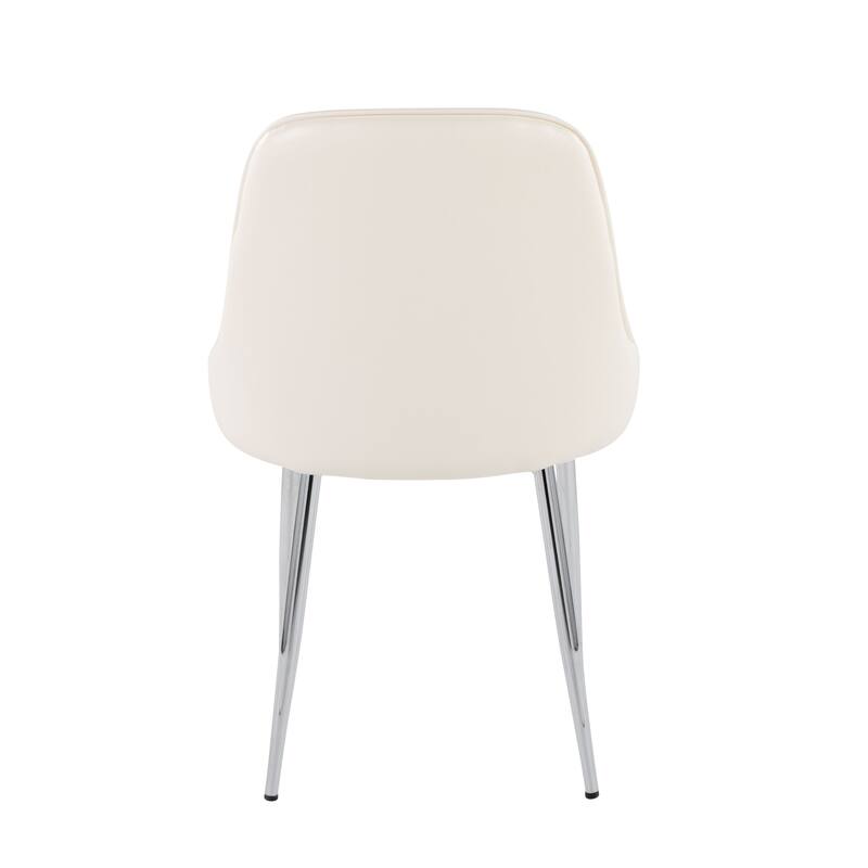 Silver Orchid Naldi Faux Leather Dining Chair - Set of 2