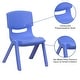 preview thumbnail 9 of 56, 2 Pack Plastic Stackable Preschool Chair with 10.5" Seat Height - 14"D x 12.5"W x 20"H