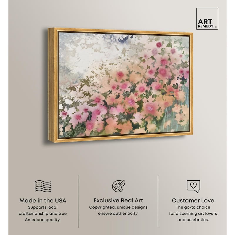 Roseate Remnants Canvas by Art Remedy