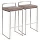 preview thumbnail 6 of 51, Silver Orchid Forrest Stackable Stainless Steel Bar Stool (Set of 2) - N/A