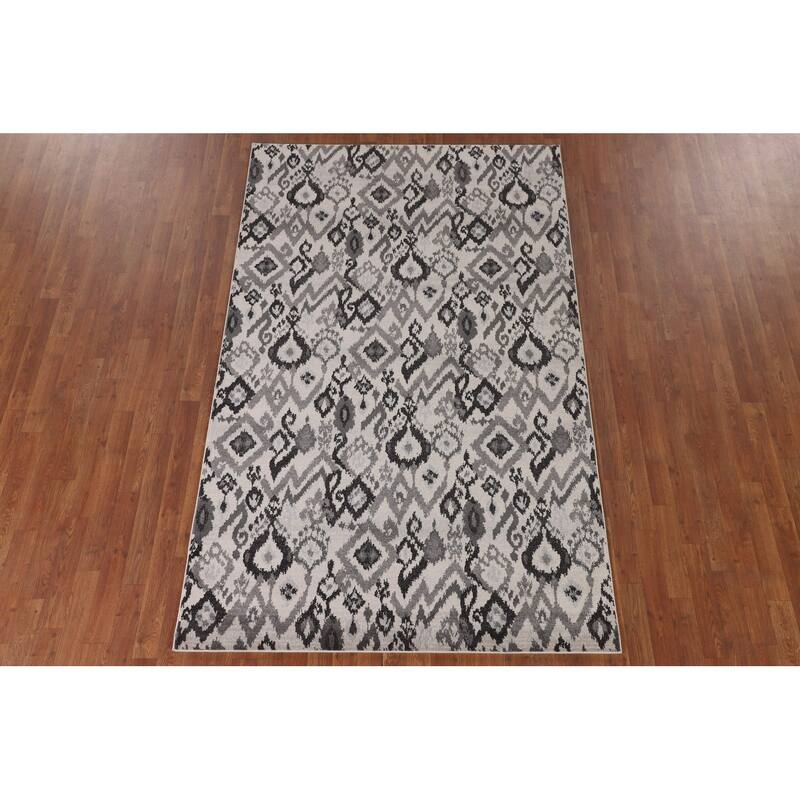 Art & Craft Turkish Rug Machine Made Geometric Carpet - 5'0" x 8'0"