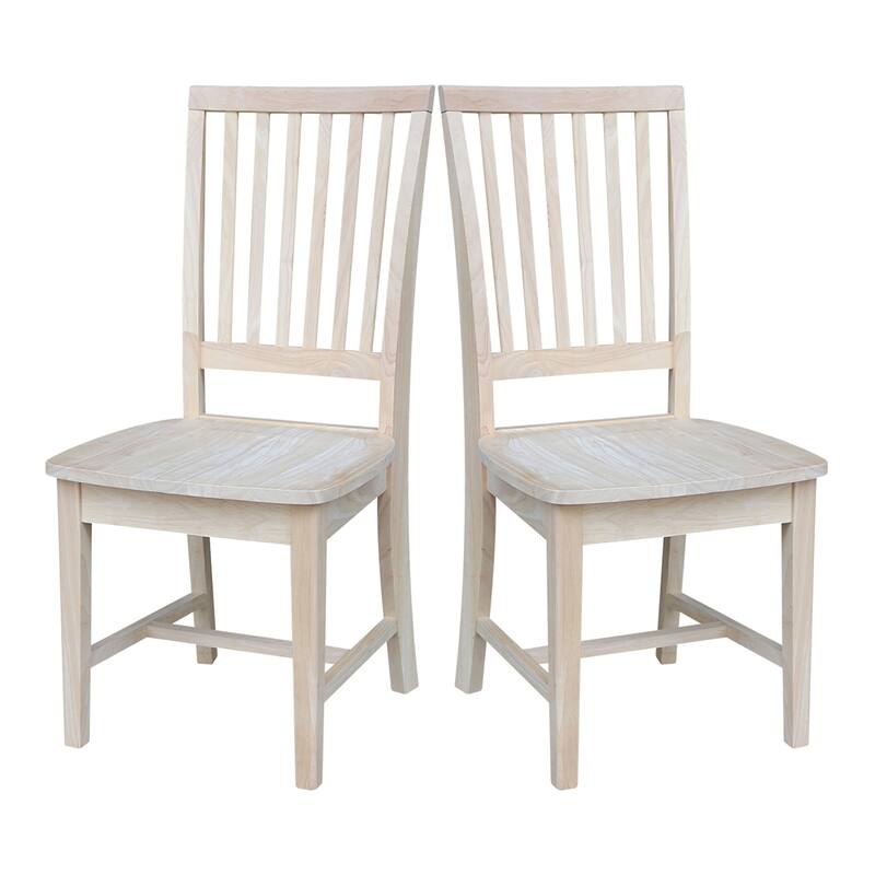 Solid Wood Mission Dining Side Chairs - Set of 2