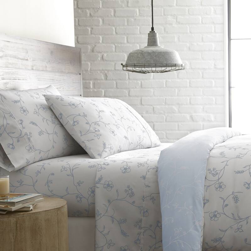 Luxury Sweetbrier Extra Deep Pocket 4-piece Cotton Bed Sheet Set