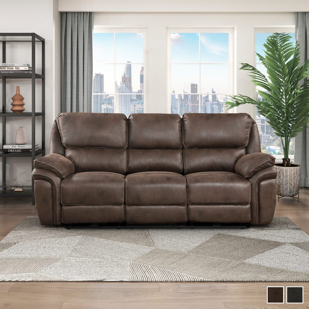Regina Microfiber Power Double Reclining Sofa by Fremont & Park