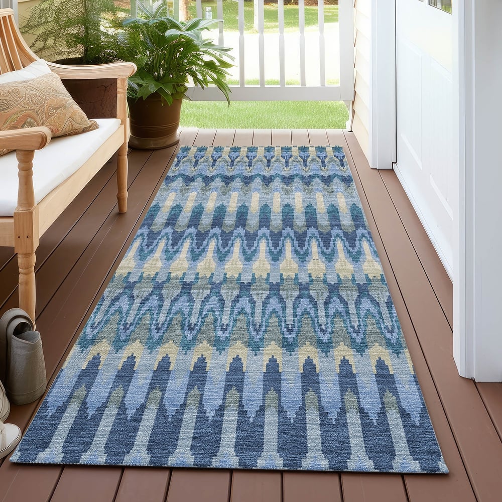 Machine Washable Indoor/ Outdoor Chantille Moroccan Rug
