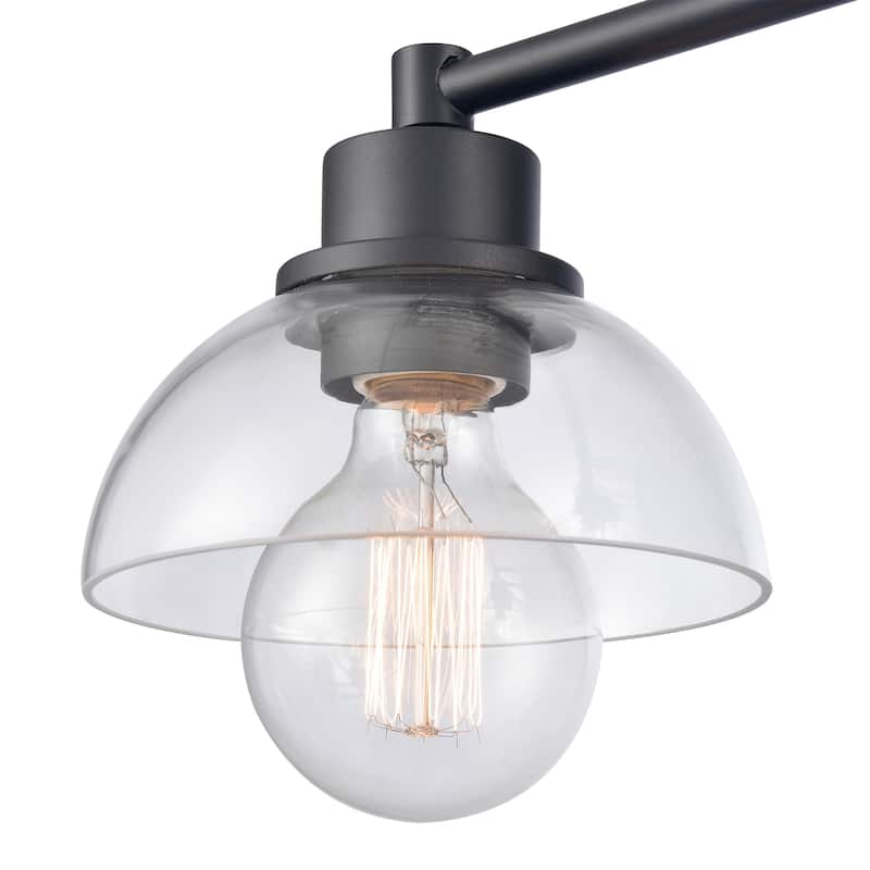 Elk Home Julian Brushed Gold With Glass Shade 2 Light Vanity Light