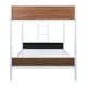 preview thumbnail 23 of 25, Full-over-Full Bunk Bed Modern Style Steel Frame Bunk Bed with Safety Rail, Built-in Ladder for Bedroom