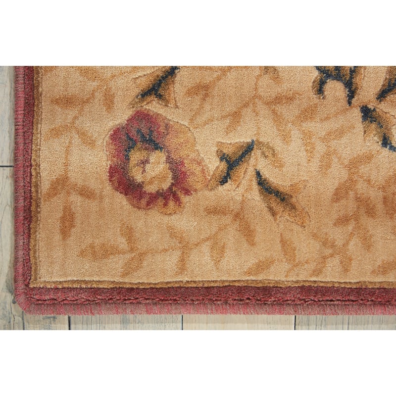 Nourison Somerset Abrash Bordered Floral Area Rug