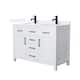 Option White / White Quartz Top / Matte Black Hardware