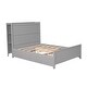 preview thumbnail 27 of 27, Full Size Platform Kids Bed Frame with Storage Shelves, 4-Drawers & Elegant Headboard for Modern Style and Functionality, Blue